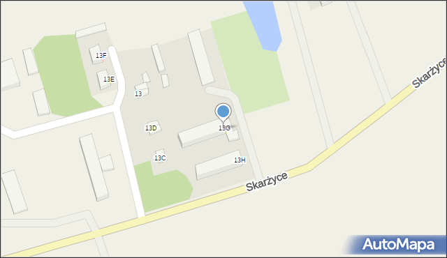 Zbroszki, Zbroszki, 13G, mapa Zbroszki