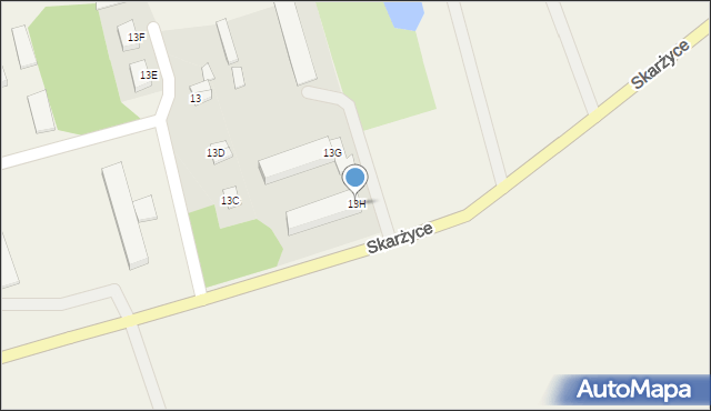 Zbroszki, Zbroszki, 13H, mapa Zbroszki