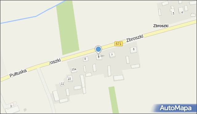 Zbroszki, Zbroszki, 8, mapa Zbroszki