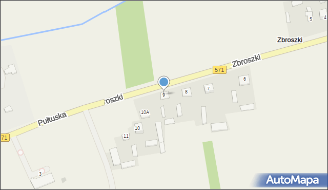 Zbroszki, Zbroszki, 9, mapa Zbroszki