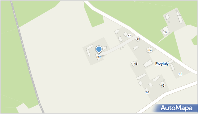 Zbrzeźnica, Zbrzeźnica, 69, mapa Zbrzeźnica