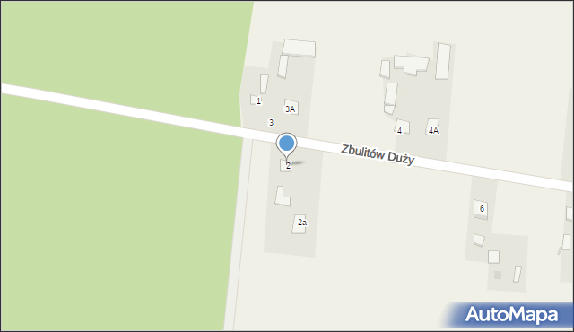 Zbulitów Duży, Zbulitów Duży, 2, mapa Zbulitów Duży