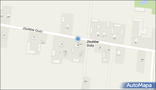 Zbulitów Duży, Zbulitów Duży, 24, mapa Zbulitów Duży