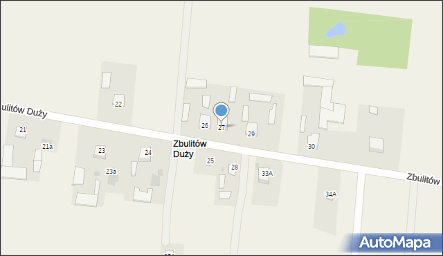 Zbulitów Duży, Zbulitów Duży, 27, mapa Zbulitów Duży