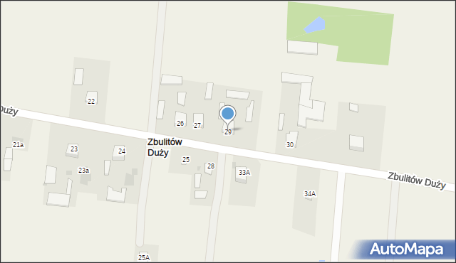 Zbulitów Duży, Zbulitów Duży, 29, mapa Zbulitów Duży