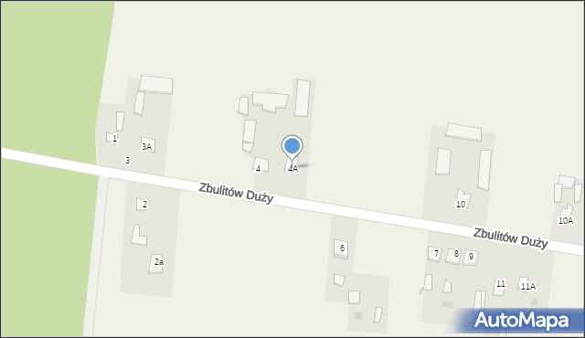 Zbulitów Duży, Zbulitów Duży, 4A, mapa Zbulitów Duży