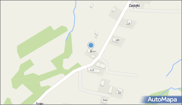 Zbydniów, Zbydniów, 36A, mapa Zbydniów