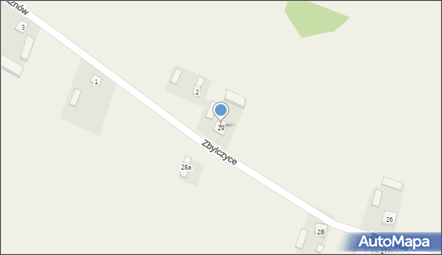 Zbylczyce, Zbylczyce, 29, mapa Zbylczyce