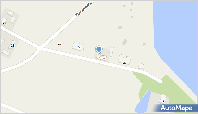 Zbyszewice, Zbyszewice, 2/1, mapa Zbyszewice