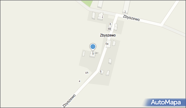 Zbyszewo, Zbyszewo, 3, mapa Zbyszewo