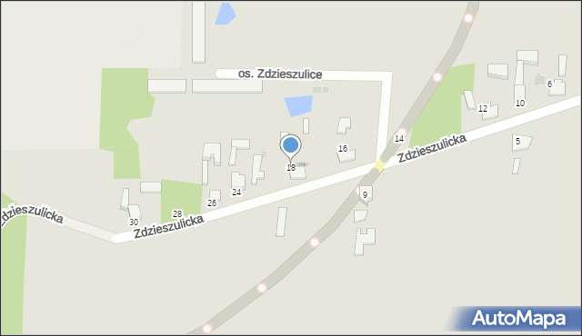 Bełchatów, Zdzieszulicka, 18, mapa Bełchatów