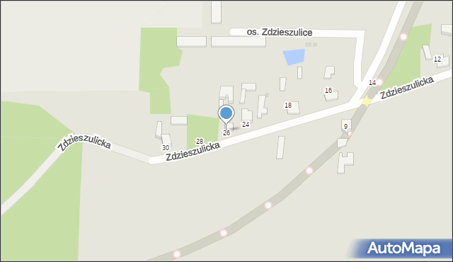 Bełchatów, Zdzieszulicka, 26, mapa Bełchatów