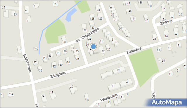 Brzozów, Zdrojowa, 24, mapa Brzozów