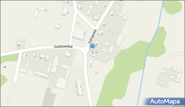 Dobrzyjałowo, Zdrojowa, 4, mapa Dobrzyjałowo