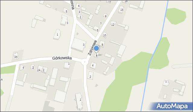 Dobrzyjałowo, Zdrojowa, 6, mapa Dobrzyjałowo