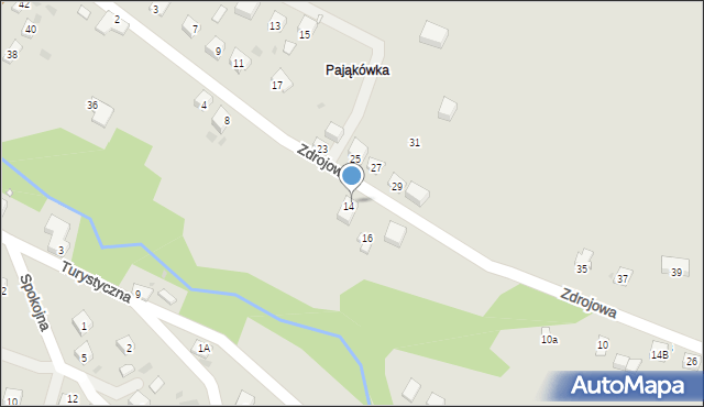 Grybów, Zdrojowa, 18, mapa Grybów