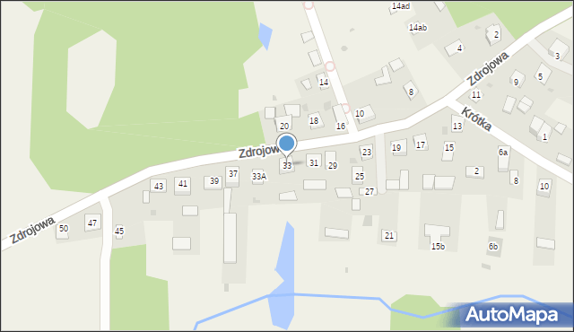 Horyniec-Zdrój, Zdrojowa, 33, mapa Horyniec-Zdrój