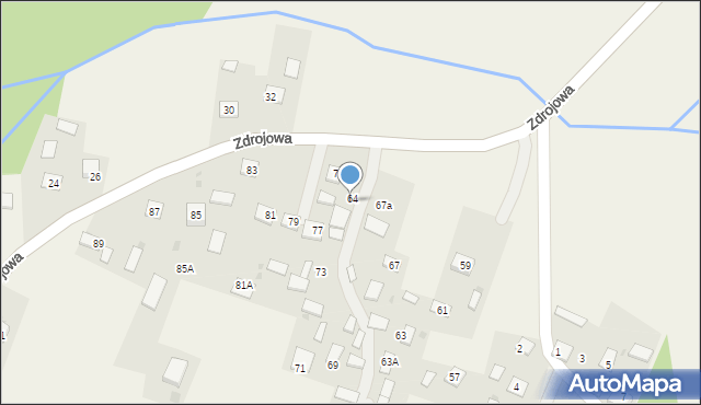 Horyniec-Zdrój, Zdrojowa, 67b, mapa Horyniec-Zdrój