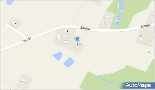 Idzbark, Zdrojki, 6, mapa Idzbark