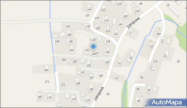 Klimkówka, Zdrojowa, 140, mapa Klimkówka