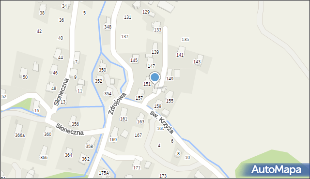 Klimkówka, Zdrojowa, 153, mapa Klimkówka