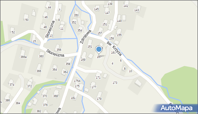 Klimkówka, Zdrojowa, 167, mapa Klimkówka