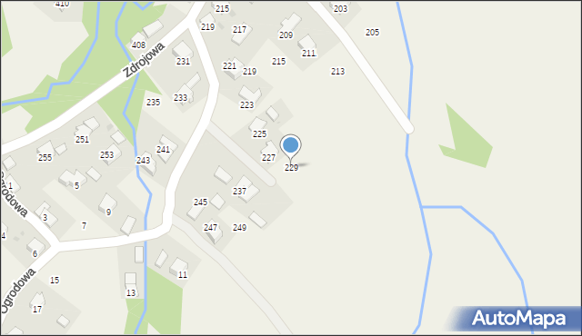 Klimkówka, Zdrojowa, 229, mapa Klimkówka