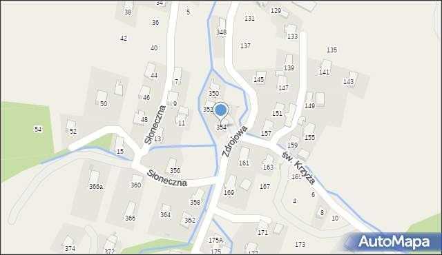 Klimkówka, Zdrojowa, 354, mapa Klimkówka