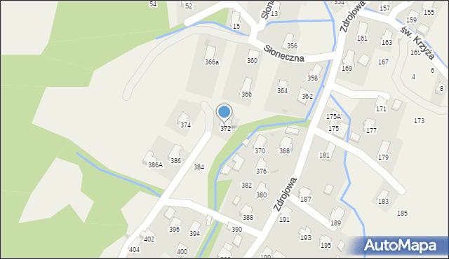 Klimkówka, Zdrojowa, 372, mapa Klimkówka