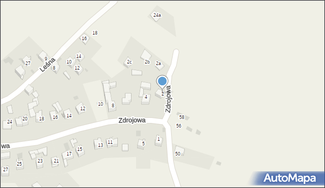 Kluszkowce, Zdrojowa, 2, mapa Kluszkowce