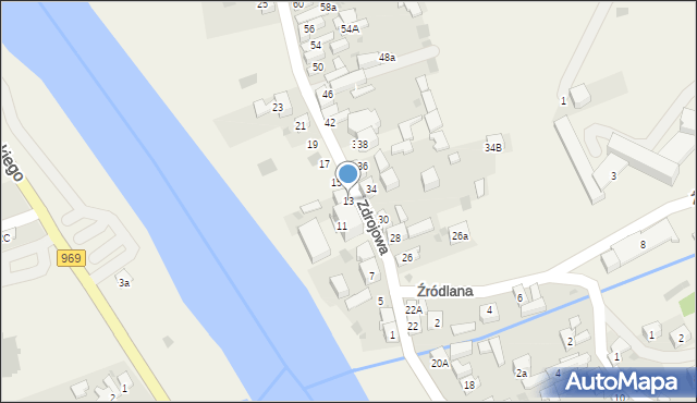 Krościenko nad Dunajcem, Zdrojowa, 13, mapa Krościenko nad Dunajcem