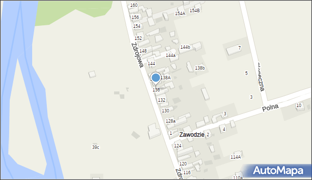 Krościenko nad Dunajcem, Zdrojowa, 136, mapa Krościenko nad Dunajcem