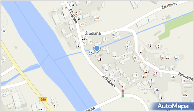 Krościenko nad Dunajcem, Zdrojowa, 20, mapa Krościenko nad Dunajcem