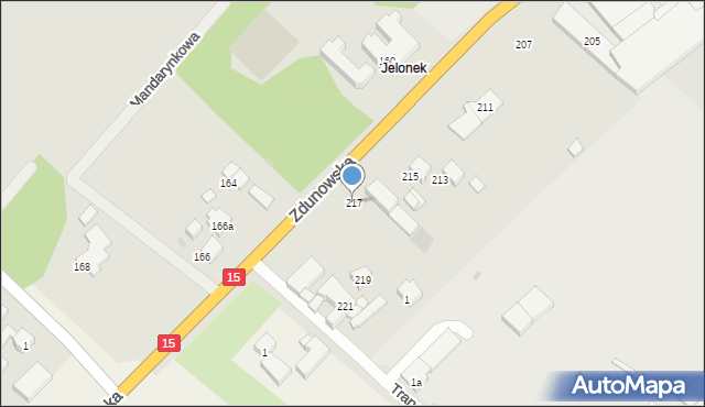 Krotoszyn, Zdunowska, 217, mapa Krotoszyna