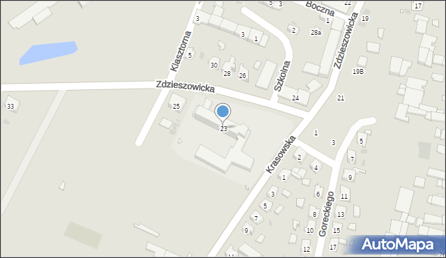 Leśnica, Zdzieszowicka, 23, mapa Leśnica