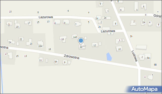 Marysin, Zdrowotna, 14, mapa Marysin