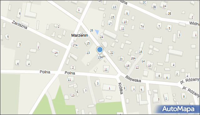 Marzenin, Zduńska, 13A, mapa Marzenin