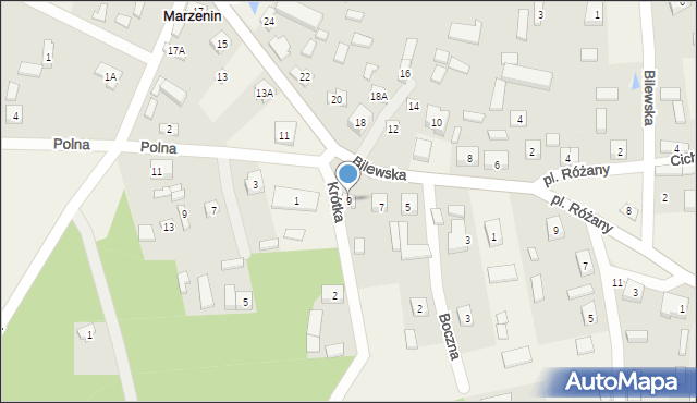 Marzenin, Zduńska, 9, mapa Marzenin