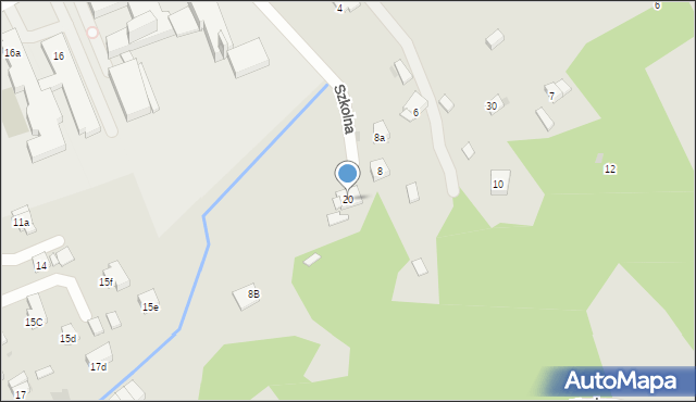 Myślenice, Zdrojowa, 20, mapa Myślenice