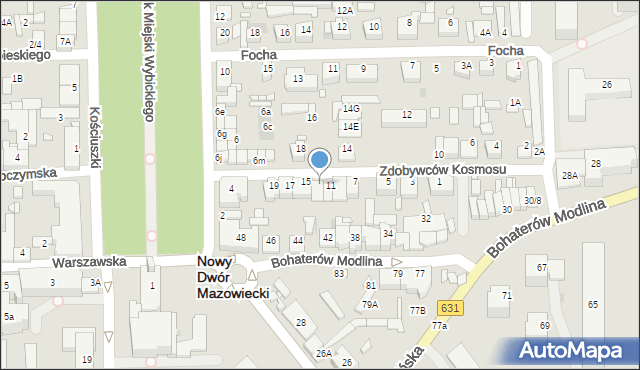 Nowy Dwór Mazowiecki, Zdobywców Kosmosu, 13, mapa Nowy Dwór Mazowiecki