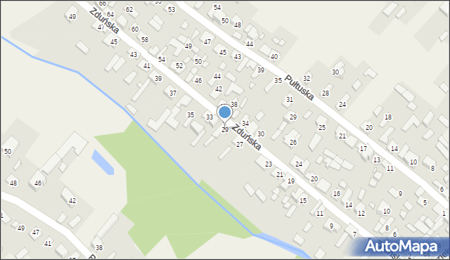 Okuniew, Zduńska, 29, mapa Okuniew