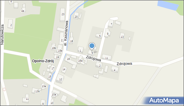 Opolno-Zdrój, Zdrojowa, 3, mapa Opolno-Zdrój