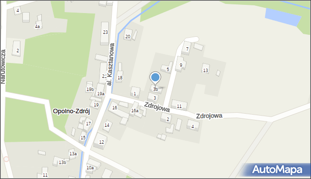 Opolno-Zdrój, Zdrojowa, 3b, mapa Opolno-Zdrój