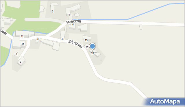 Przerzeczyn-Zdrój, Zdrojowa, 39, mapa Przerzeczyn-Zdrój