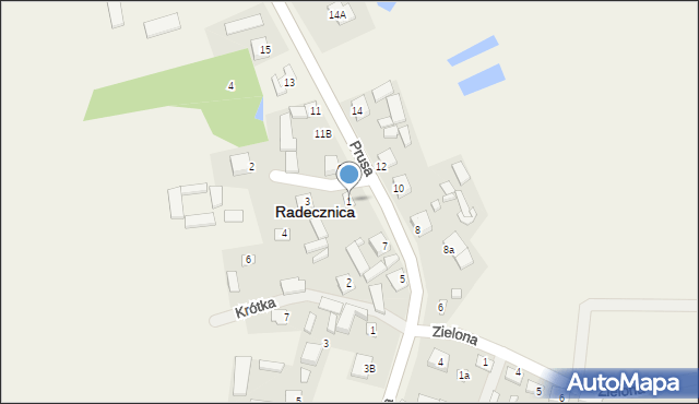 Radecznica, Zdrojowa, 1, mapa Radecznica