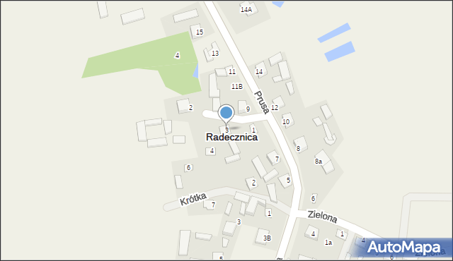 Radecznica, Zdrojowa, 3, mapa Radecznica