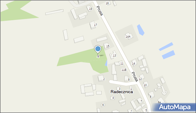 Radecznica, Zdrojowa, 4, mapa Radecznica