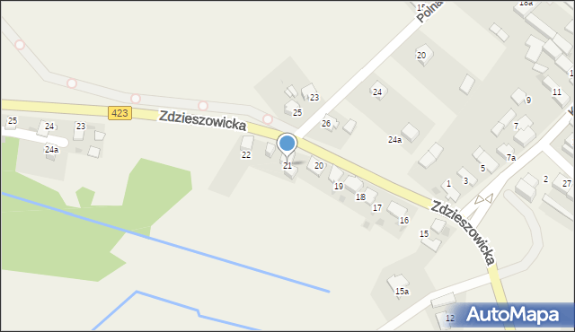 Rozwadza, Zdzieszowicka, 21, mapa Rozwadza