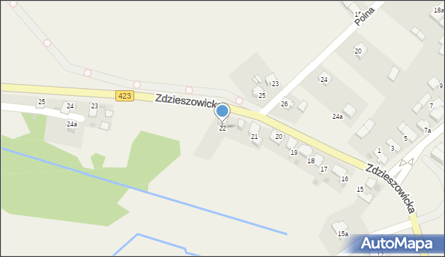 Rozwadza, Zdzieszowicka, 22, mapa Rozwadza