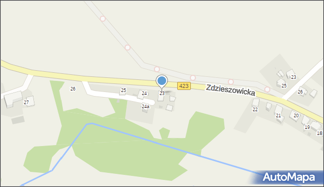 Rozwadza, Zdzieszowicka, 23, mapa Rozwadza